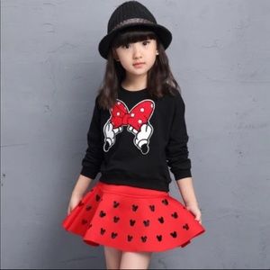 NWT MINNIE MOUSE SKIRT SET S 7